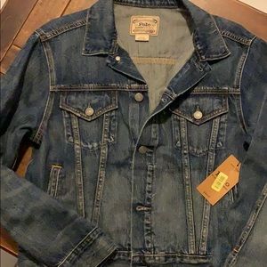 Woman’s Denim Jean Jacket with American Flag